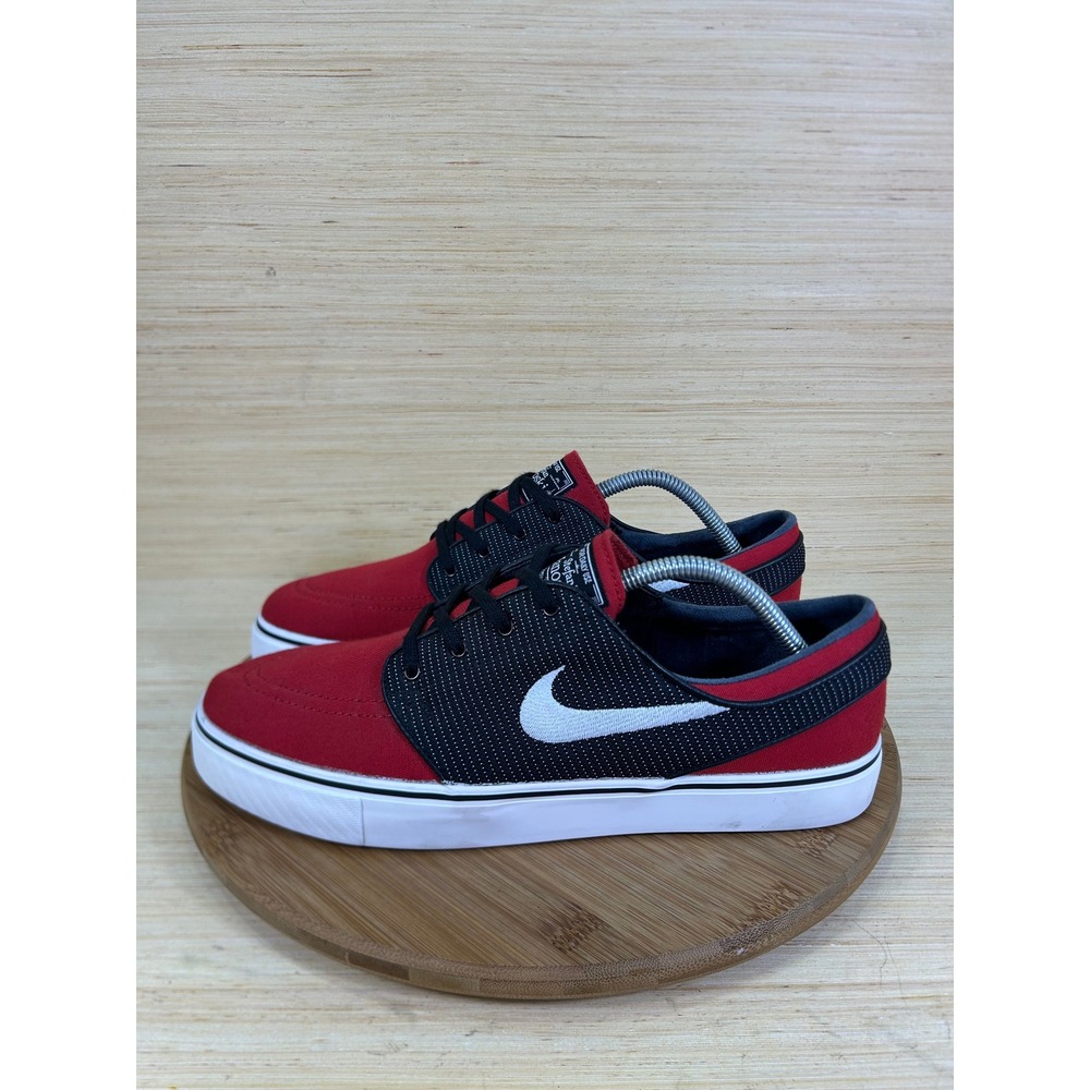 Nike SB Stefan Janoski University Red Black Skate Shoes 615957-611 Mens 10.5